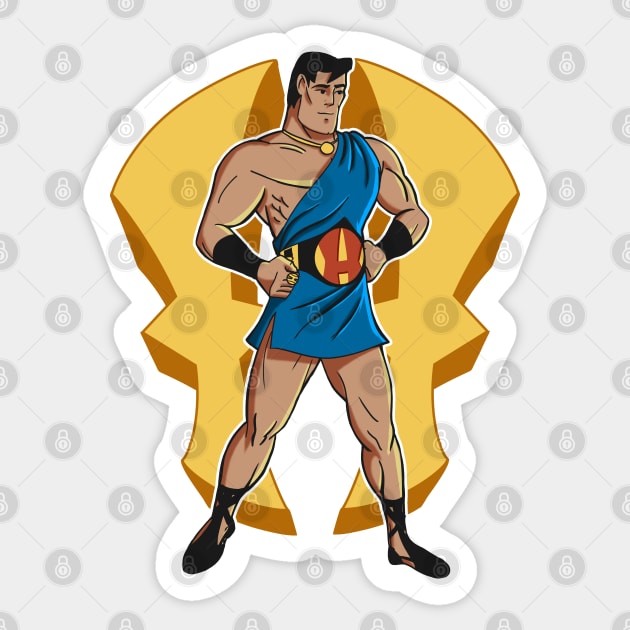 The Mighty Heracles Sticker by Doc Multiverse Designs